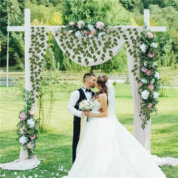 14 Pack 101ft Artificial Ivy Greenery Garland Fake Vines Hanging Plants Backdrop - Picture 3 of 7